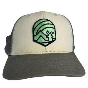 Dutch Bros Trucker Windmill Mesh Snap Back Hat Employee Grey White Mint Cap Cute